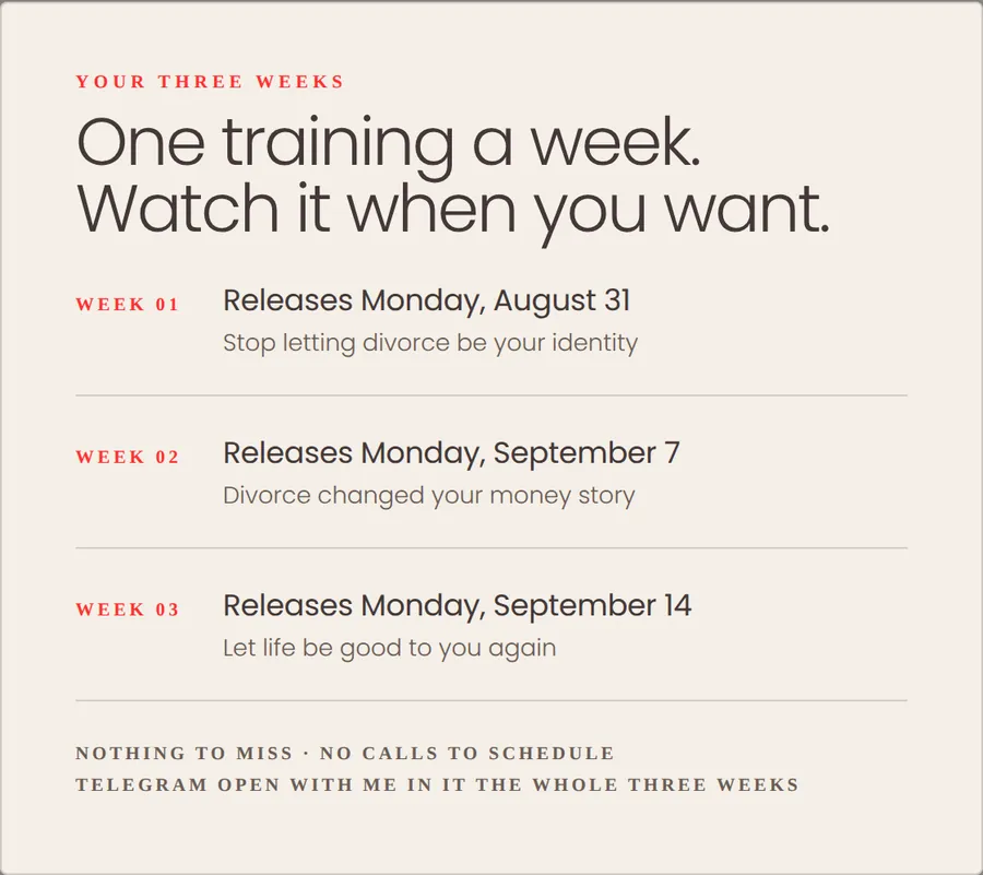 One teaching drops every week